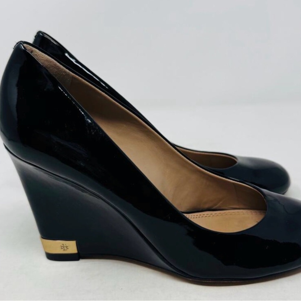 Tory Burch Black Patent Leather Heels - Picture 7 of 14